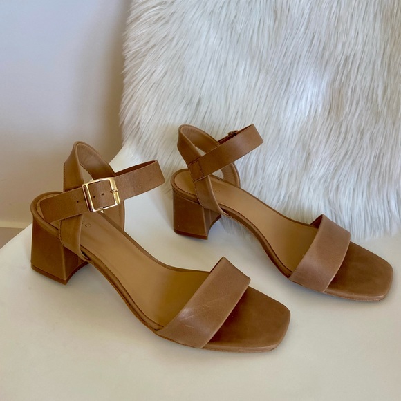 Nisolo Block Heels in Honey/Beige, Size 11 - Picture 8 of 12